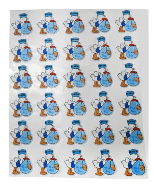 STİCKER BEBEK LEYLEKLİ MAVİ P300AD.)-100