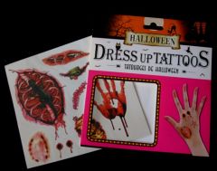 Cadılar Bayramı Halloween Dövme Tattoos 12li Karışık Model