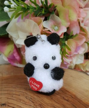 Ekonomik Panda Figür Anahtarlık Panda Figür  Adet/Paket