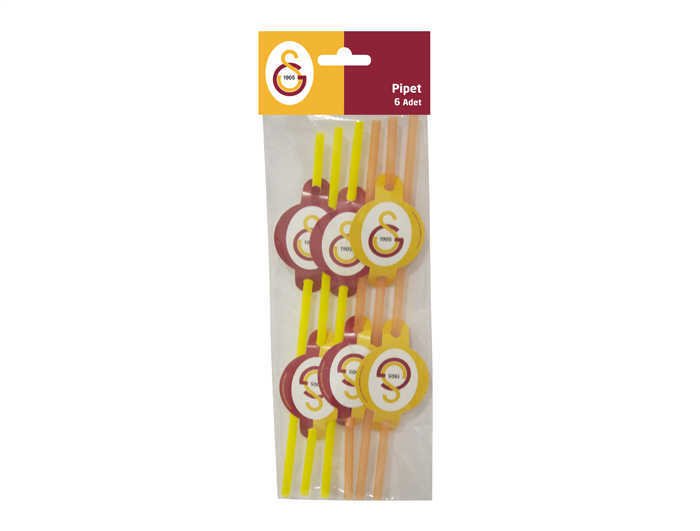 6 Lı Galatasaray pipet parti malzemeleri