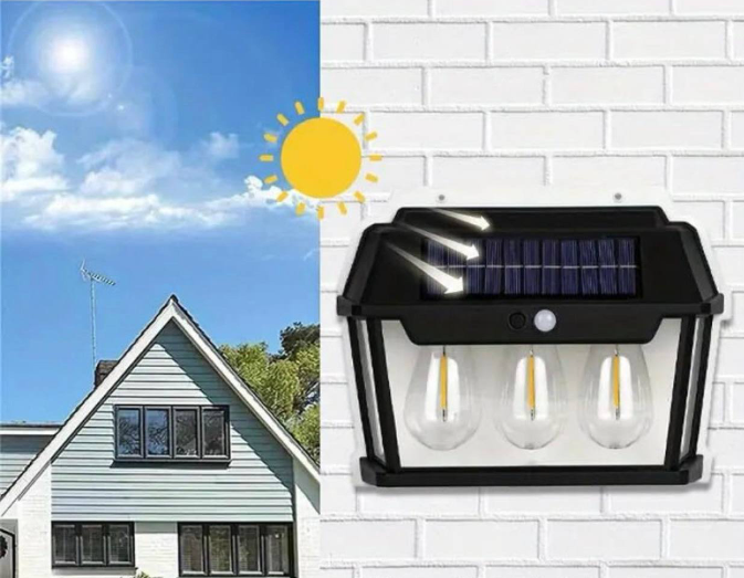 2 Li Lamba Solar Bahçe Aydınlatması