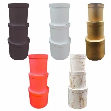 3 lü Silindir Kutu KRAFT