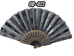 12'li Plastik Kumaş Yelpaze  (OB-022)