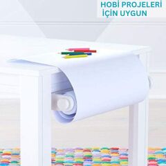Beyaz Kraft Ambalaj ve Hediye Paketleme Kağıdı, Rulo Resim, Çeyiz Kağıdı, 80 gr-100 Cm x 50 Metre