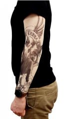 Giyilebilir Kol Dövmesi Çorap Dövme 3D Baskılı Kol Bacak Dövme 2 Adet Model