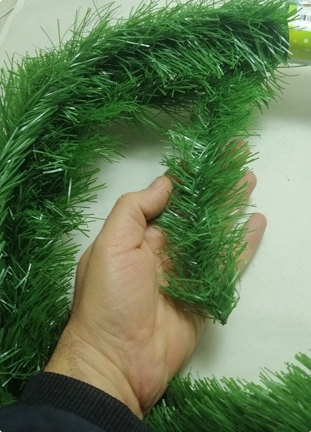 6 cm Çapında 5mt Çam Dalı / Garland Ev / Vitrin süsleme