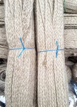 2 CM Kalınlıkta Örgü Natural Jüt ip halat (~25 Metrelik)