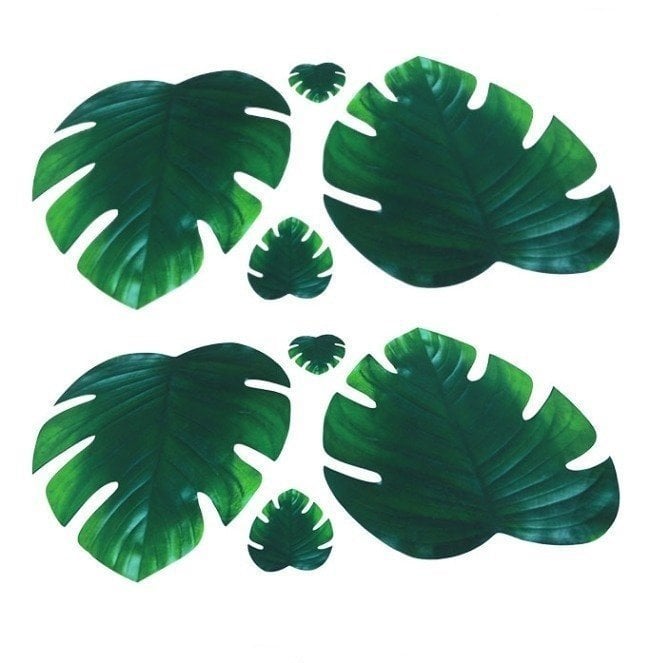 Pvc Yaprak Amerikan Servisi & Bardak Altlığı seti 4 lü Set