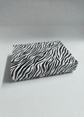 30 Lu (12x9x3 Cm) Süngerli Zebra Desenli Karton Kolye Takı Kutuları