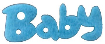 KEÇEDEN YAZI BABY MAVİ P100-100