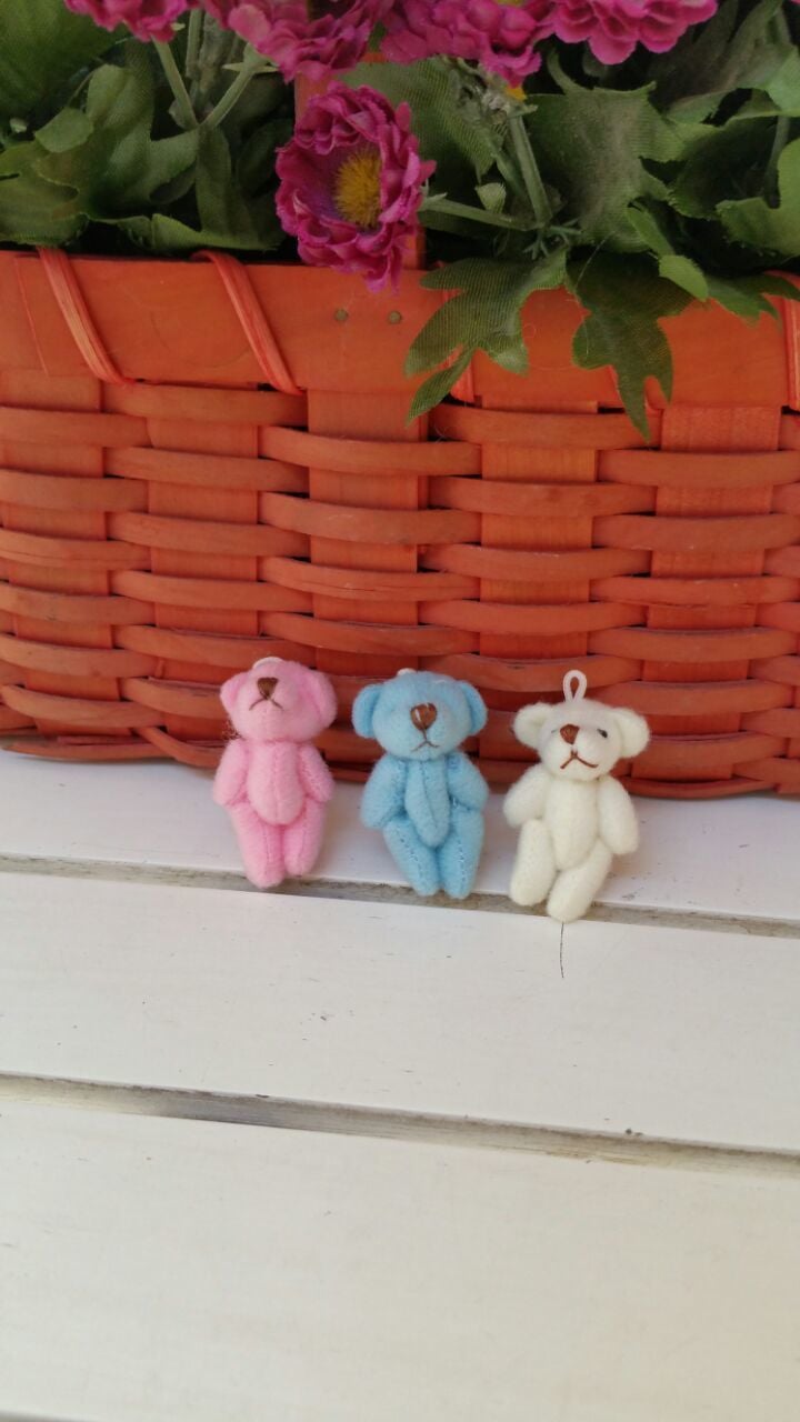 4 cm Peluş Mini tüysüz Ayıcık Paketinde ;