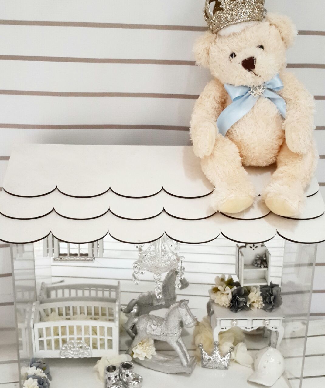 Süslü,Minyatür Objeli Bebek Oda Ev,Oda Kapı Süsü
